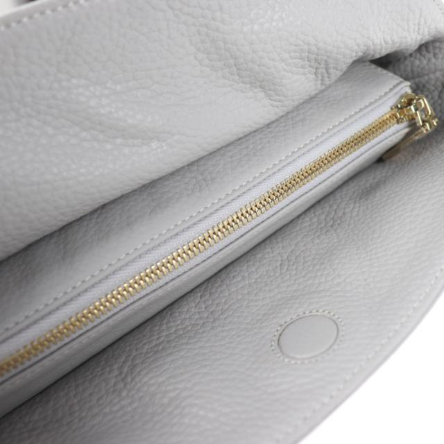 超美品 LEATHER JEWELS レザージュエルズ 御徒面子 - ショルダーバッグ なめし革 薄墨色系 差し交わす上半身【本物言いはなつ】