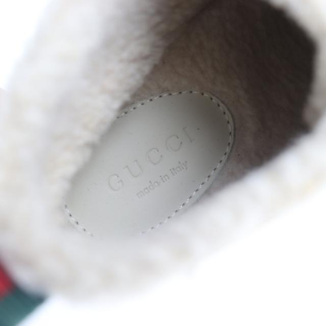 新品未使用展示品 GUCCI グッチ アングリーキャット UFO 483457 ブーツ 表記サイズ 31 スウェード マスタード イエロー系 参考サイズ 19.9cm スエード【本物保証】_8