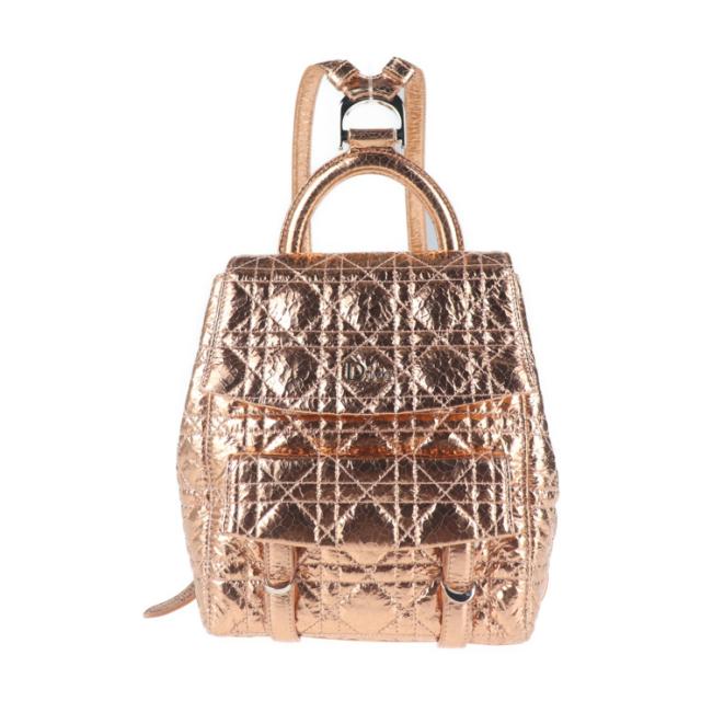 超美品 Dior ディオール スターダストS カナージュ M1504PCVZ リュック・デイパック DEEPSKIN　鹿革 Hyper Pink ピンクゴールド バックパック【本物保証】