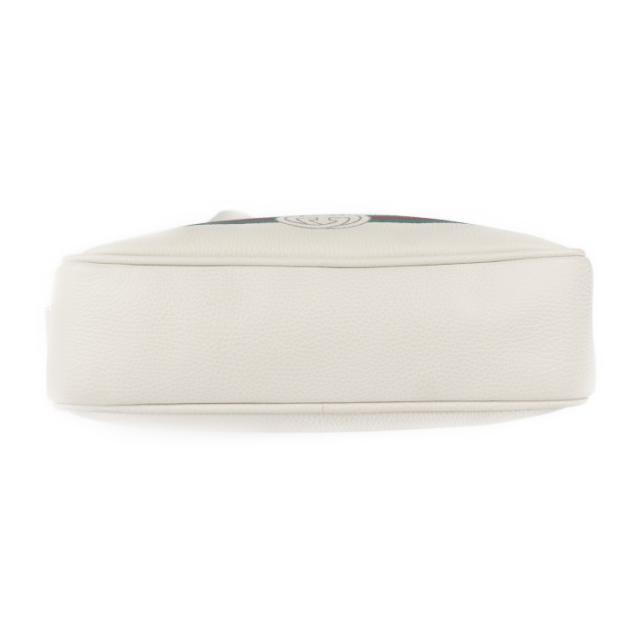 美品 GUCCI グッチ ロゴプリント 523589 ショルダーバッグ レザー  