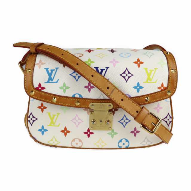 LOUIS VUITTON ルイ ヴィトン ソローニュ モノグラムマルチカラー M92661 ショルダーバッグ PVC レザー ブロン マルチカラー ビトン フラ