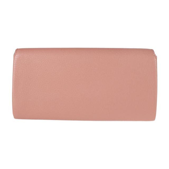 超美品 BURBERRY バーバリー 財布 4076665 長財布 レザー ダスティローズ ピンク系 二つ折り Wホック【本物保証】