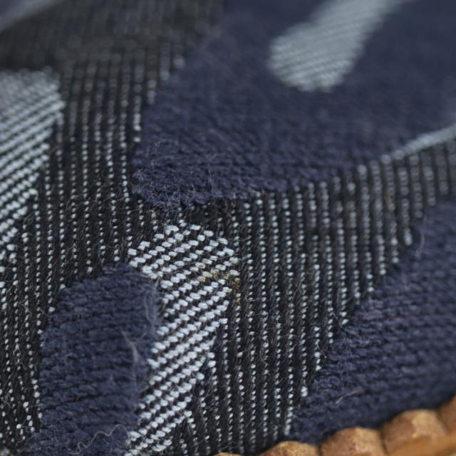 超美品 LOUIS VUITTON ルイ ヴィトン シューズ - ブーツ 表記サイズ 34 デニム ネイビー ハーフブーツ レオパード 豹柄 参考サイズ 21.5cm ビトン ベルト【本物保証】