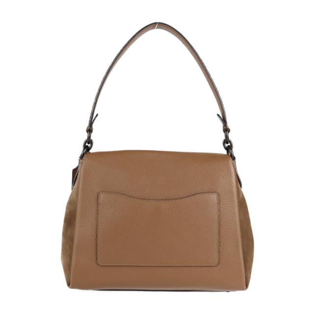 新品未使用展示品 COACH コーチ ブティックライン 4612 ハンドバッグ レザー スウェード パイソン ブラウン 2WAY ショルダー フラップ【本物保証】_2