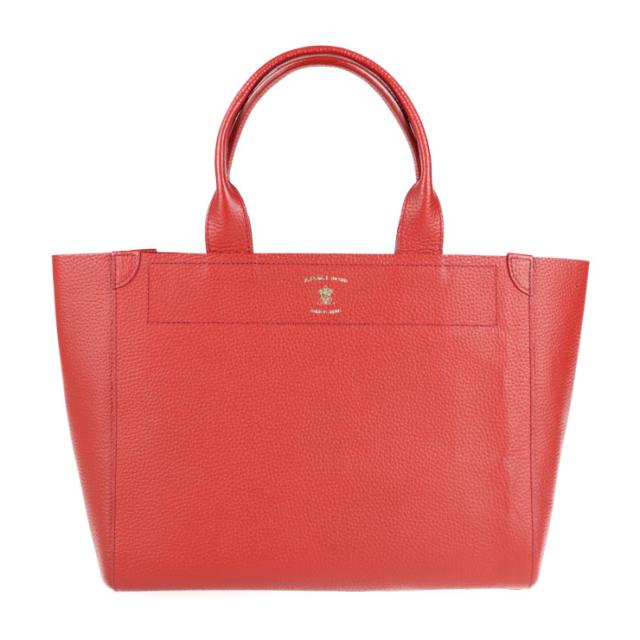 超美品 ADMJ エーディーエムジェイ ハンドバッグ ACS01052 トートバッグ レザー レッド【本物保証】の通販は 17,464円