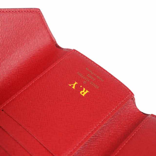 LOUIS VUITTON ルイ ヴィトン  ポルトフォイユ・ヴィクトリーヌ 三つ折り財布 N60149 ダミエキャンバス スパンコール  ブラウン   パッチーズ スパンコール 刺繍 花 ビトン 【本物保証】