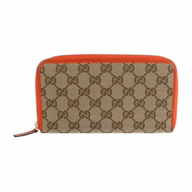 美品 GUCCI グッチ 363423 長財布 GGキャンバス レザー ベージュ