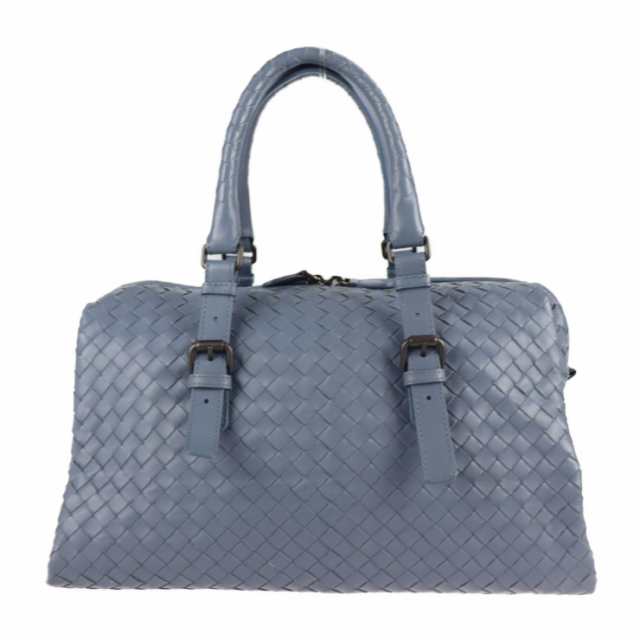 BOTTEGAVENETA ボッテガヴェネタ プリュッセ イントレチャート 283363 ハンドバッグ レザー ライトブルー ミニボストンバッグ【本物保証の通販は