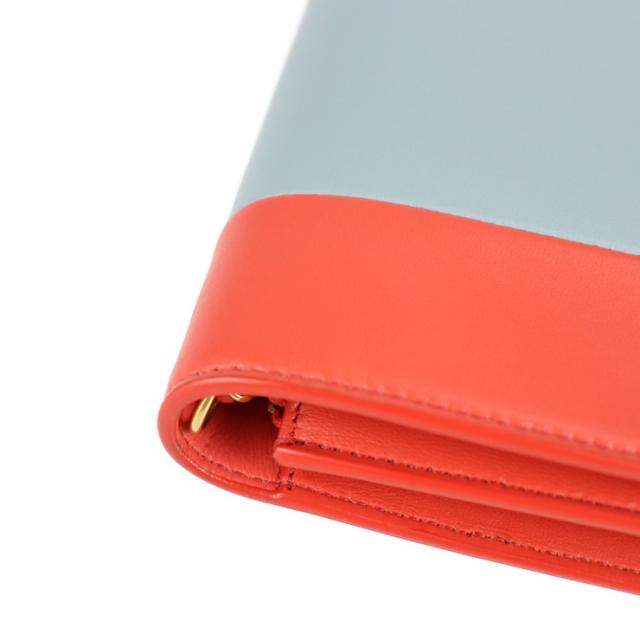 超美品 CELINE セリーヌ フレーム イブニング チェーンウォレット