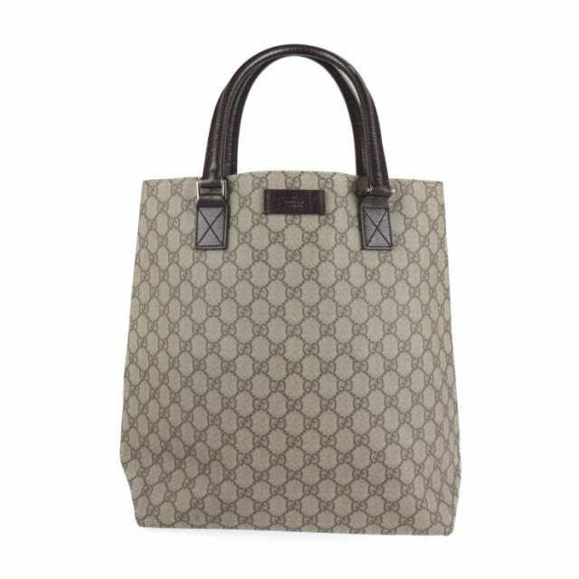 GUCCI グッチ GGスプリーム 131220 トートバッグ PVC レザー ベージュ