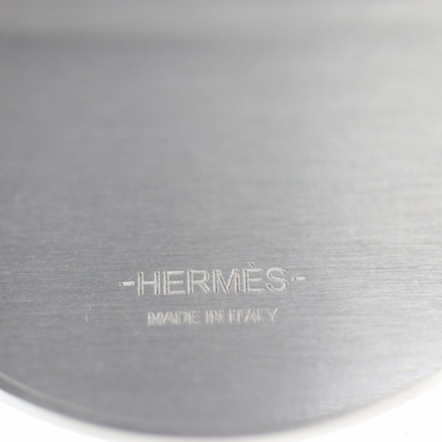 美品 HERMES エルメス リバプール GM ブローチ クロコダイル メタル ブラウン【本物保証】