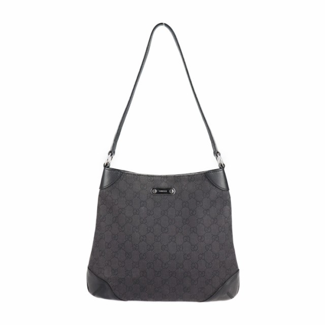 美品 GUCCI グッチ 196140 ショルダーバッグ GGキャンバス レザー