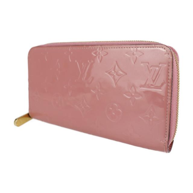 美品 LOUIS VUITTON ルイ ヴィトン ジッピー ウォレット ヴェルニ M90474 長財布 パテントレザー ローズブラッシュ ピンク ラウンドファスナー ジップアラウンド ロングウォレット ビトン【本物保証】_1