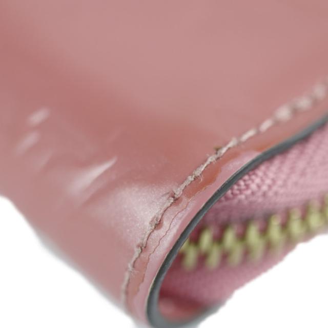 美品 LOUIS VUITTON ルイ ヴィトン ジッピー ウォレット ヴェルニ M90474 長財布 パテントレザー ローズブラッシュ ピンク ラウンドファスナー ジップアラウンド ロングウォレット ビトン【本物保証】_4