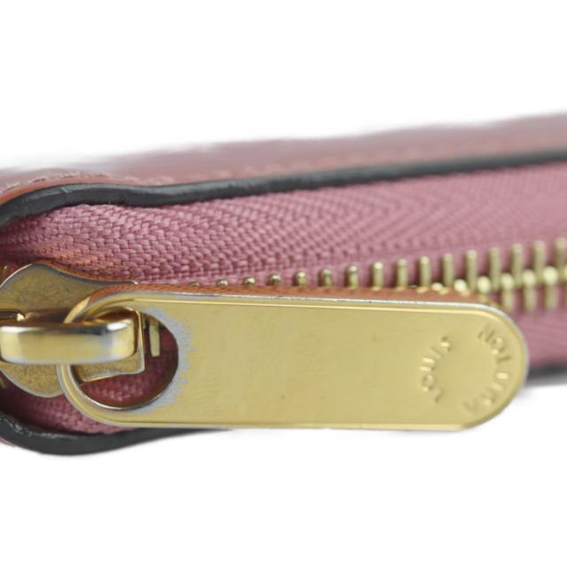 美品 LOUIS VUITTON ルイ ヴィトン ジッピー ウォレット ヴェルニ M90474 長財布 パテントレザー ローズブラッシュ ピンク ラウンドファスナー ジップアラウンド ロングウォレット ビトン【本物保証】_6