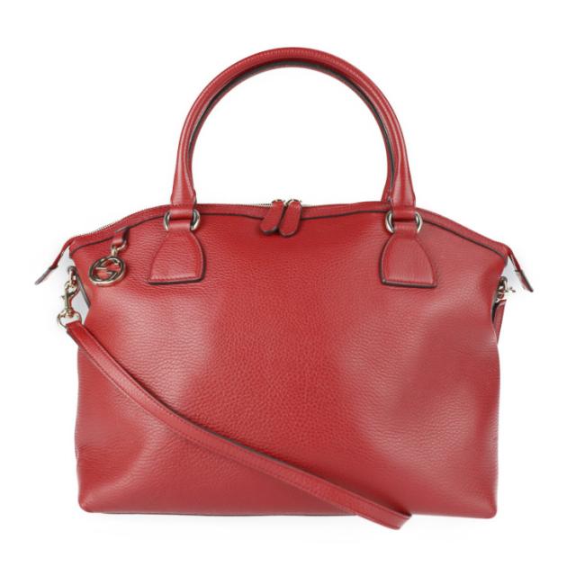 美品GUCCI インターロッキング2wayレザーショルダーバッグ