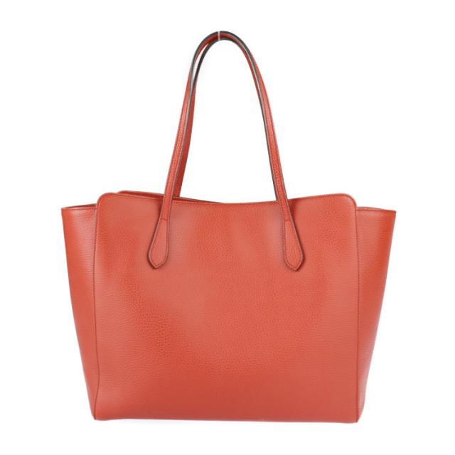 超美品 GUCCI グッチ スウィング トート 354397 トートバッグ レザー レッド ショルダーバッグ ラージ【本物保証】
