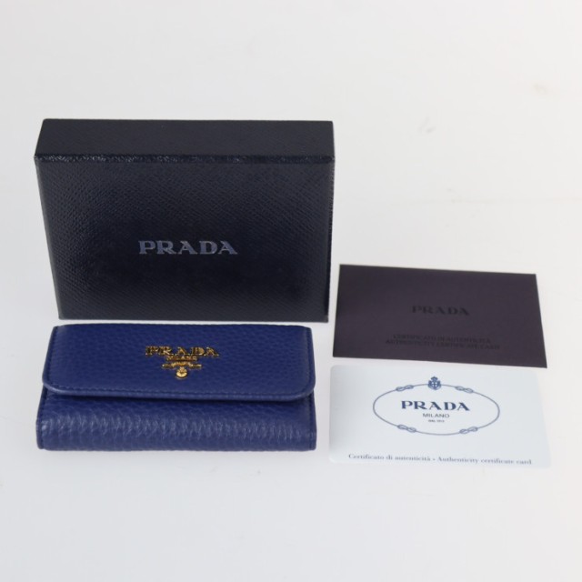 2022発売 PRADA プラダ 1PG222 キーケース レザー INCHIOSTRO | www