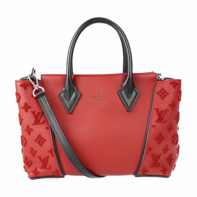美品 LOUIS VUITTON ルイ ヴィトン トートW BB モノグラムヴェルール M94629 ハンドバッグ ヴォーカシミールレザー スリーズ レッド系 2WAY ショルダーバッグ ビトン【本物保証】の通販は