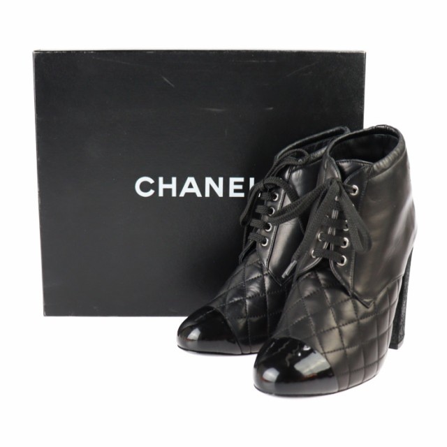 超美品 CHANEL シャネル マトラッセ G28710 ブーツ 表記サイズ 36 1/2C 