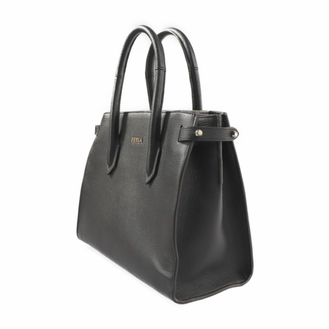 Furla フルラ PIN Tote S ピン  ハンドバッグ  レザー   ブラック ゴールド金具  2WAY ショルダーバッグ トートバッグ 【本物保証】