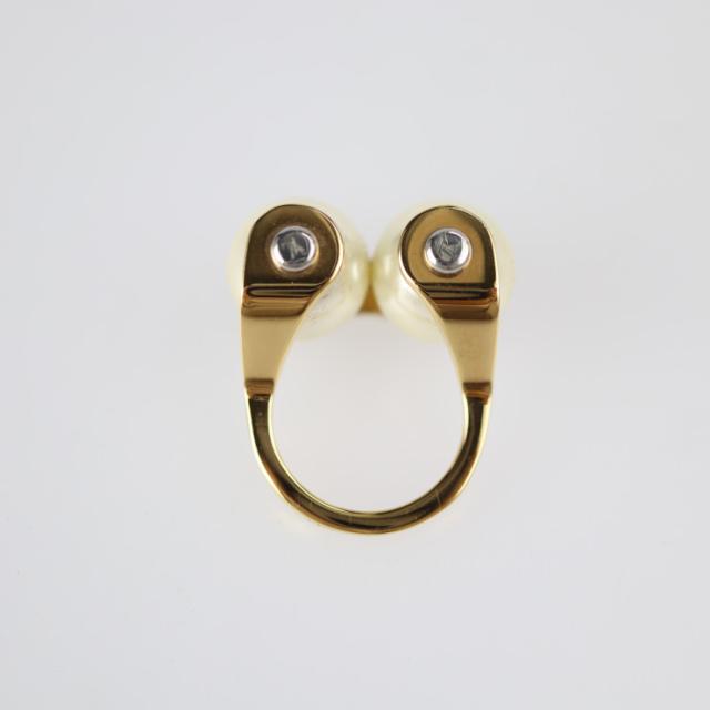 美品 LOUIS VUITTON ルイ ヴィトン LV スピーディ パール リング 