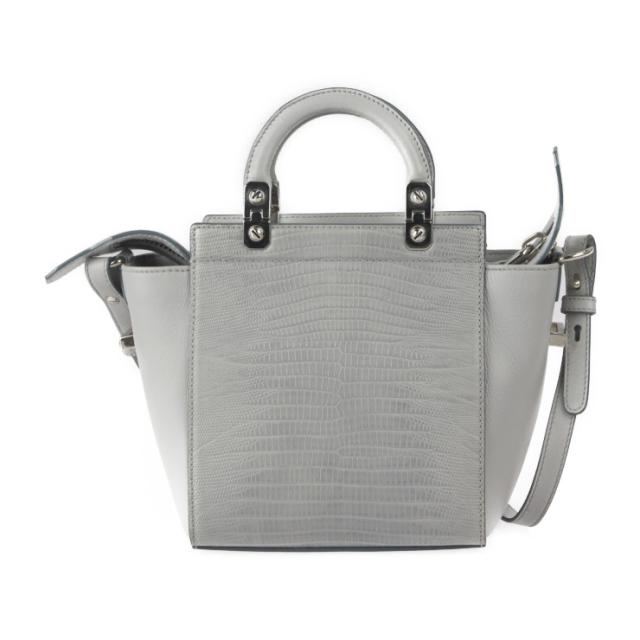 GIVENCHY ジバンシィ HDG - ハンドバッグ レザー リザード型押しレザー グレー 2WAY ショルダーバッグ トートバッグ【本物保証】_2