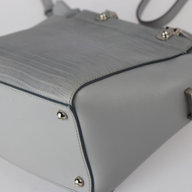 GIVENCHY ジバンシィ HDG - ハンドバッグ レザー リザード型押しレザー グレー 2WAY ショルダーバッグ トートバッグ【本物保証】_4