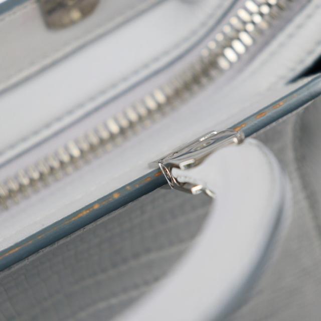 GIVENCHY ジバンシィ HDG - ハンドバッグ レザー リザード型押しレザー グレー 2WAY ショルダーバッグ トートバッグ【本物保証】_6
