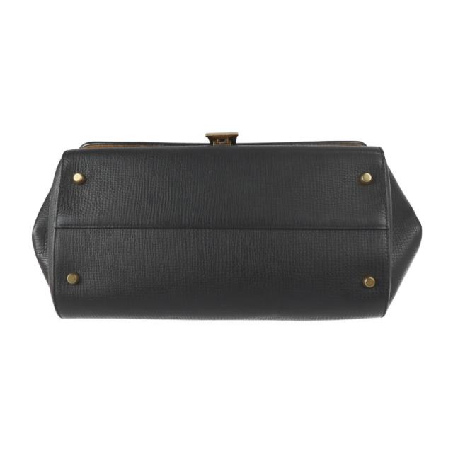 美品 BOTTEGAVENETA ボッテガヴェネタ ANGLE アングル パルメラート 576143 ショルダーバッグ カーフレザー ブラック クロスボディ【本物保証】_3