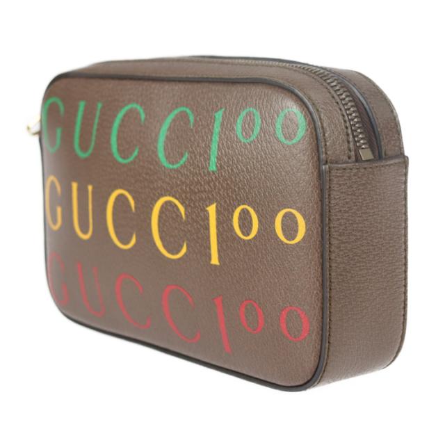 新品未使用展示品 GUCCI グッチ ベルトバッグ 100周年記念 602695 ウエストバッグ カーフレザー ブラウン ロゴ ボディバッグ ウエストポーチ バムバッグ【本物保証】_1
