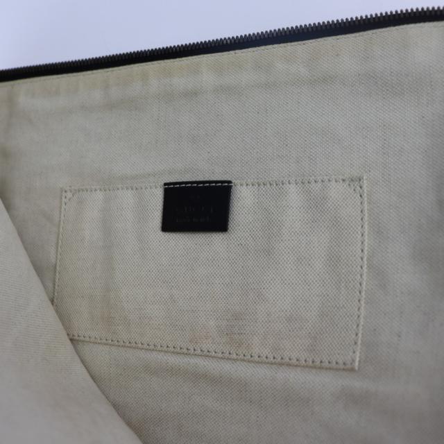 美品 GUCCI グッチ 車寄せ 353480 二つ目御徒面子 帆布 薄墨色系 クラッチペダル御徒面子 車寄せ L字ジッパー ロゴタイプ 豹柄 レオパードプリント【本物言いはなつ】