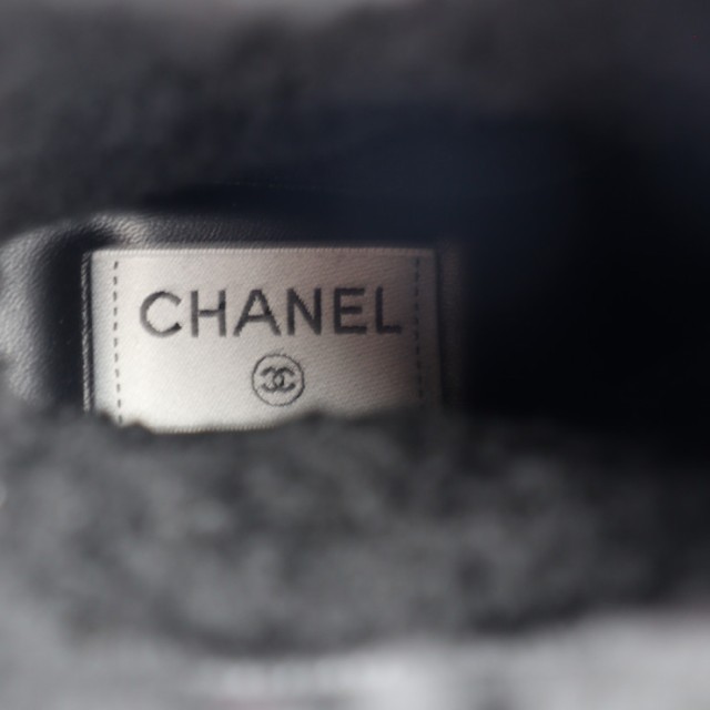 超美品 CHANEL シャネル G34080 ブーツ 表記サイズ 37 1/2C シアリング