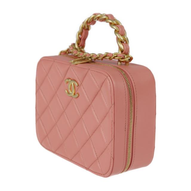 美品 CHANEL シャネル スモール バニティ マトラッセ AS3318