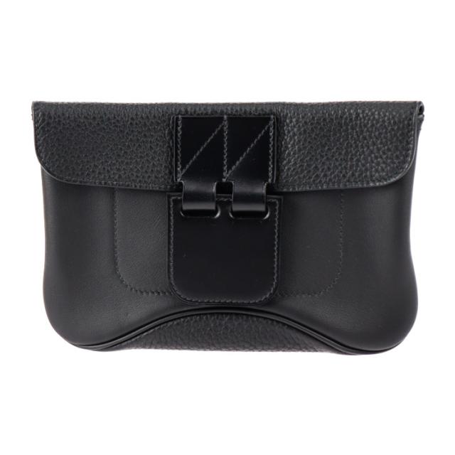 新古未使用展示品 HERMES エルメス ヴィルヴォルト 21 クラッチバッグ トリヨンクレマンス ヴォースイフト ブラック ポーチ T刻印【本物保証】の通販は