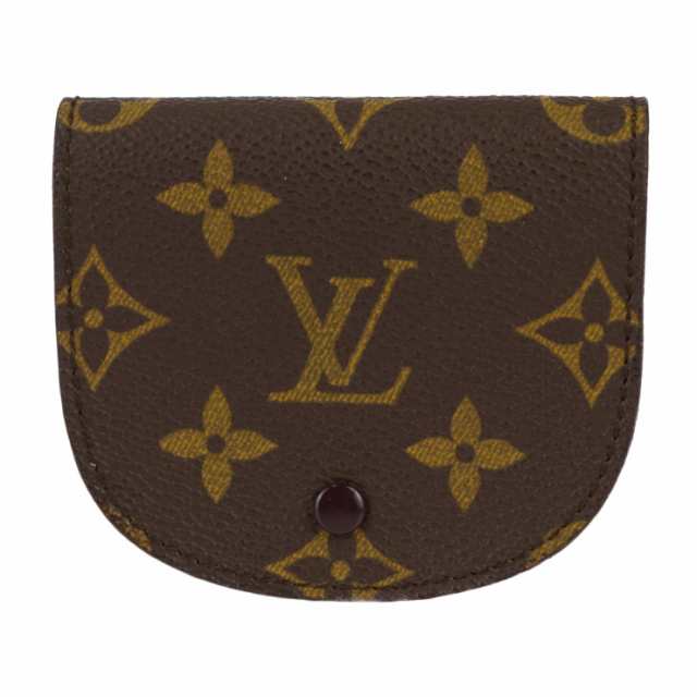 超美品 LOUIS VUITTON ルイ ヴィトン ポルト・モネ グゼ モノグラム M61970 コインケース PVC レザー ブラウン 小銭入れ 旧型 ビトン【本