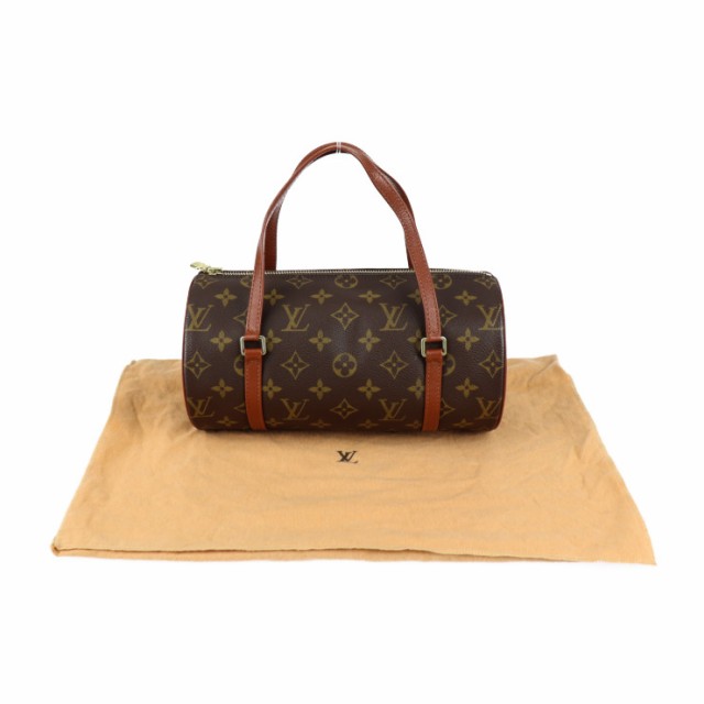 LOUIS VUITTON ルイ ヴィトン モノグラム パピヨン26 ハンドバッグ M51366 モノグラムキャンバス   ブラウン ゴールド金具  ビトン 【本物保証】