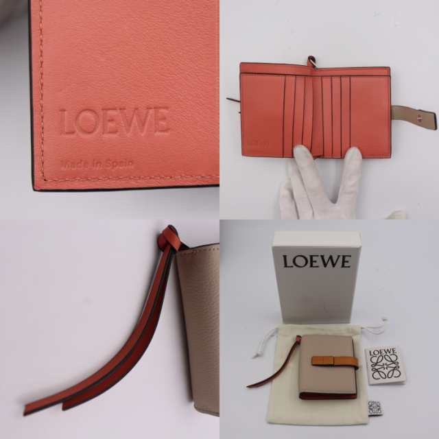 新品未使用展示品 LOEWE ロエベ コンパクト ジップ ウォレット