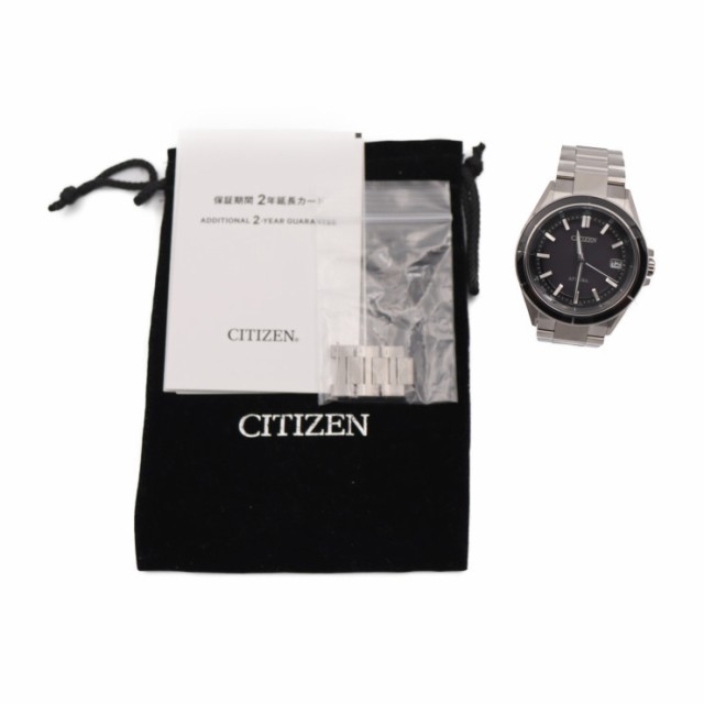 超美品 CITIZEN シチズン アテッサ ダイレクトフライト ACT Line CB3030-76E 腕時計 スーパーチタニウム ブラック  光発電エコ・ドライブ