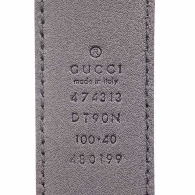 超美品 GUCCI グッチ 474313 ベルト 表記サイズ 100・40 レザー