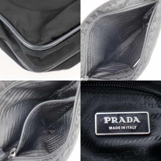 PRADA プラダ VA0251 ショルダーバッグ ナイロン レザー ブラック