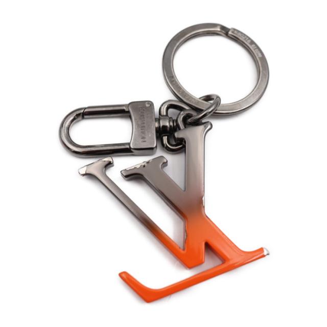 LOUIS VUITTON ルイ ヴィトン ポルトクレ LVスプレー M80216 キーホルダー メタル ガンメタル キーリング バッグチャーム ビトン【本物保証】 LOUIS VUITTON ルイ ヴィトン ポルトクレ LVスプレー M80216