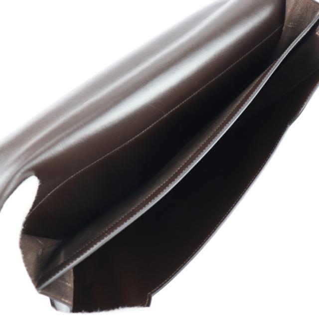 HERMES エルメス ファコ GM 35 - クラッチバッグ ボックスカーフ ダークブラウン系 セカンドバッグ 書類鞄 〇O刻印【本物保証】 HERMES エルメス ファコ GM 35 - クラッチバッグ ボックスカーフ