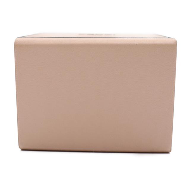 新古未使用展示品 FENDI フェンディ MINIBOX CHARM ミニボックス 7AR917 キーホルダー レザー ローズ バッグチャーム キーリング【本物保証】_3