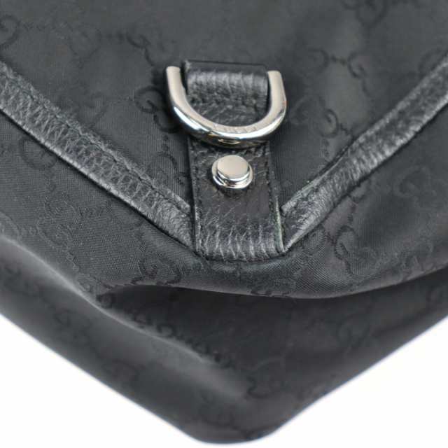 美品 GUCCI グッチ アビー 293580 トートバッグ GGナイロン×レザー