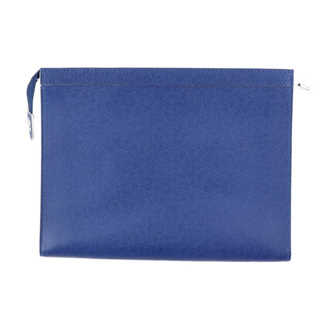 美品 LOUIS VUITTON ルイ ヴィトン ポシェット ヴォワヤージュ MM タイガ M30399 セカンドバッグ レザー コバルト ブルー クラッチバッグ ポーチ ビトン【本物保証】 その他バッグ