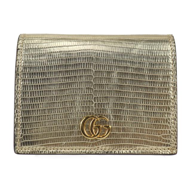 GUCCI GGマーモント二つ折り財布【型番 456126】 楽天市場】グッチ GGマーモント 二つ折り財布 456126 パイソン