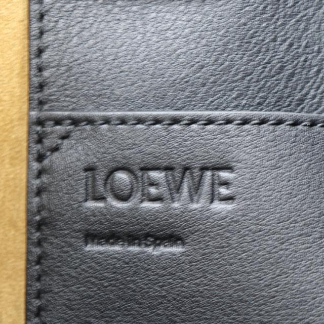美品 LOEWE ロエベ マッキントッシュ - トートバッグ レザー ブラック アーガイルチェア 椅子柄 ラージサイズ プリント【本物保証】