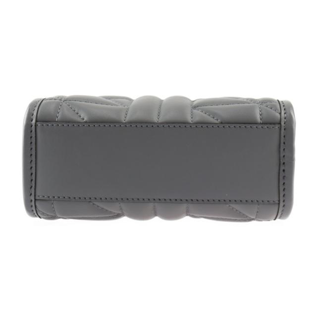 超美品 GUCCI グッチ GGマーモント 696123 ハンドバッグ レザー グレー 2WAY ショルダーバッグ キルティング【本物保証】_3