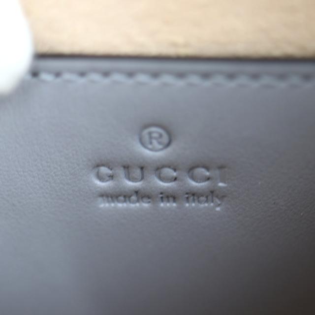 超美品 GUCCI グッチ GGマーモント 696123 ハンドバッグ レザー グレー 2WAY ショルダーバッグ キルティング【本物保証】_6